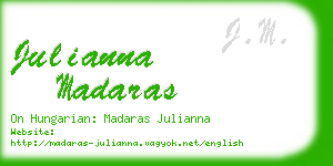 julianna madaras business card